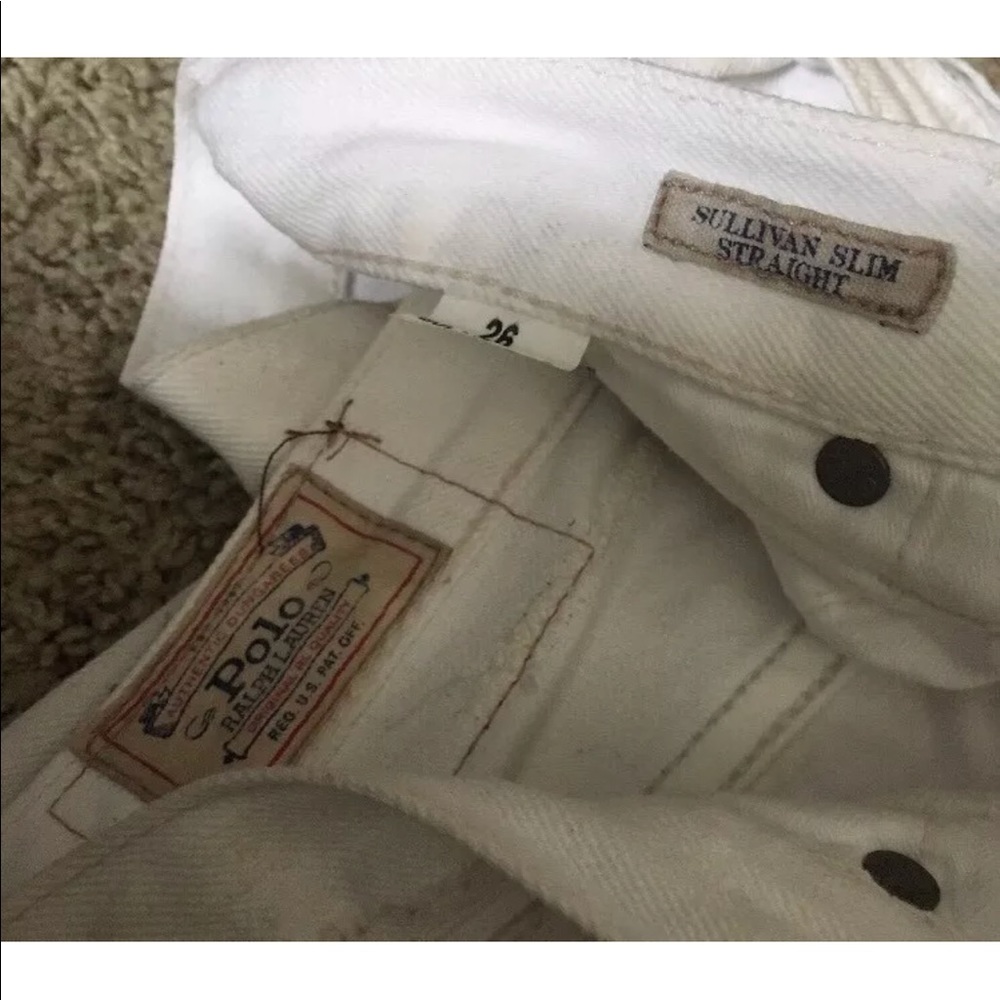 ❗️SOLD❗️Polo RL Sullivan straight jeans 26 Wellesley white - Picture 8 of 8
